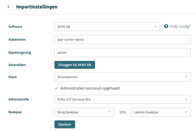 Koppeling AFAS SB